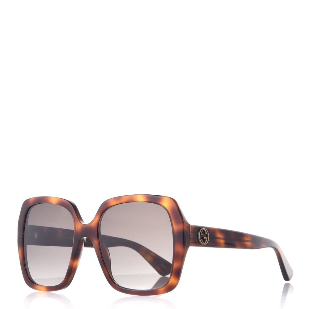 GUCCI - Square Havana Sunglasses